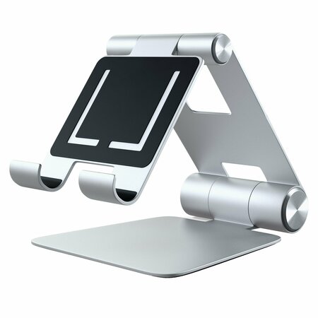 SATECHI R1 Aluminum Hinge Holder Foldable Stand, Silver ST-R1S